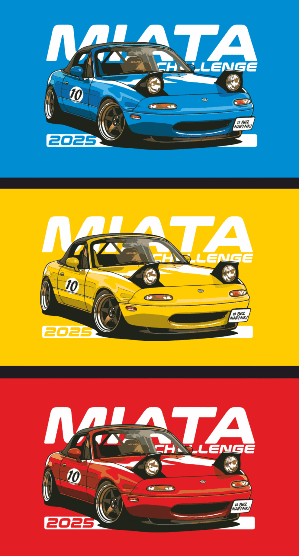 Koszulka męska Miata Challenge edycja 2025 - obrazek 2